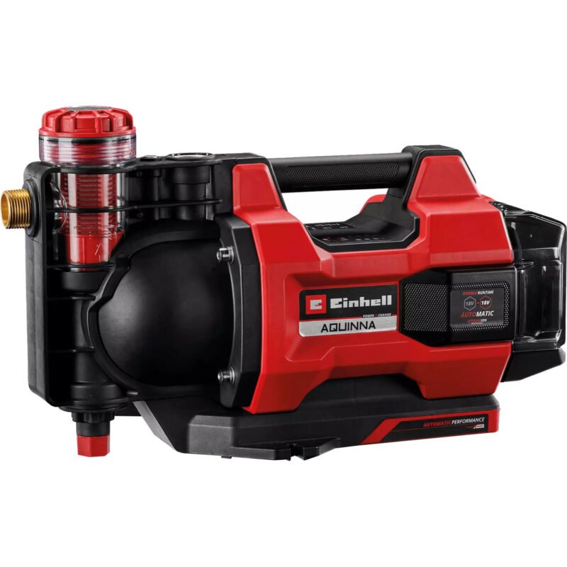 EINHELL Power X-Change Akku-Gartenpumpe AQUINNA 18/30 F LED AUTOMATIC Rojo