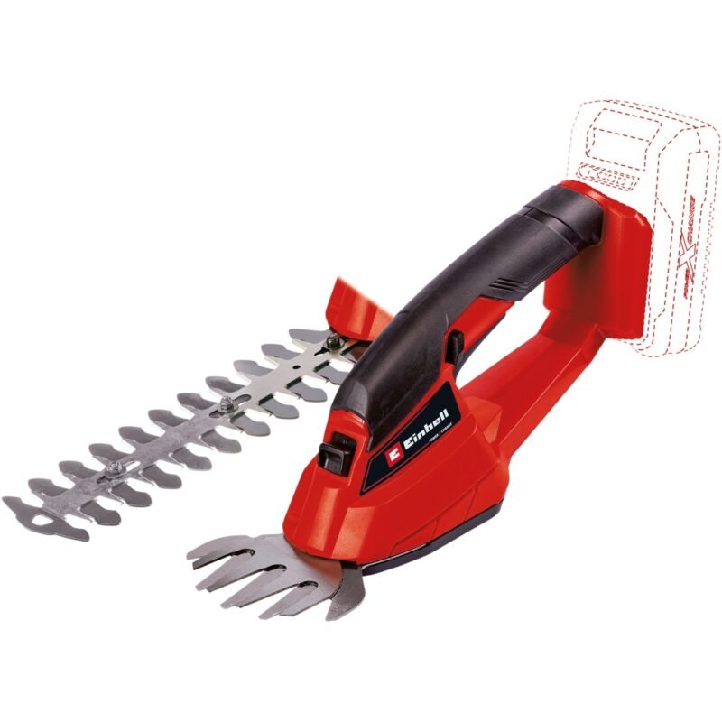 EINHELL Power X-Change Akku-Grasschere/ -Strauchschere GC-CG 18 Li-Solo Rojo