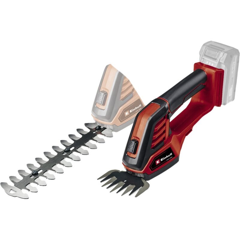 EINHELL Power X-Change Akku-Grasschere/ -Strauchschere GE-CG 18/100 Li-Solo Rojo