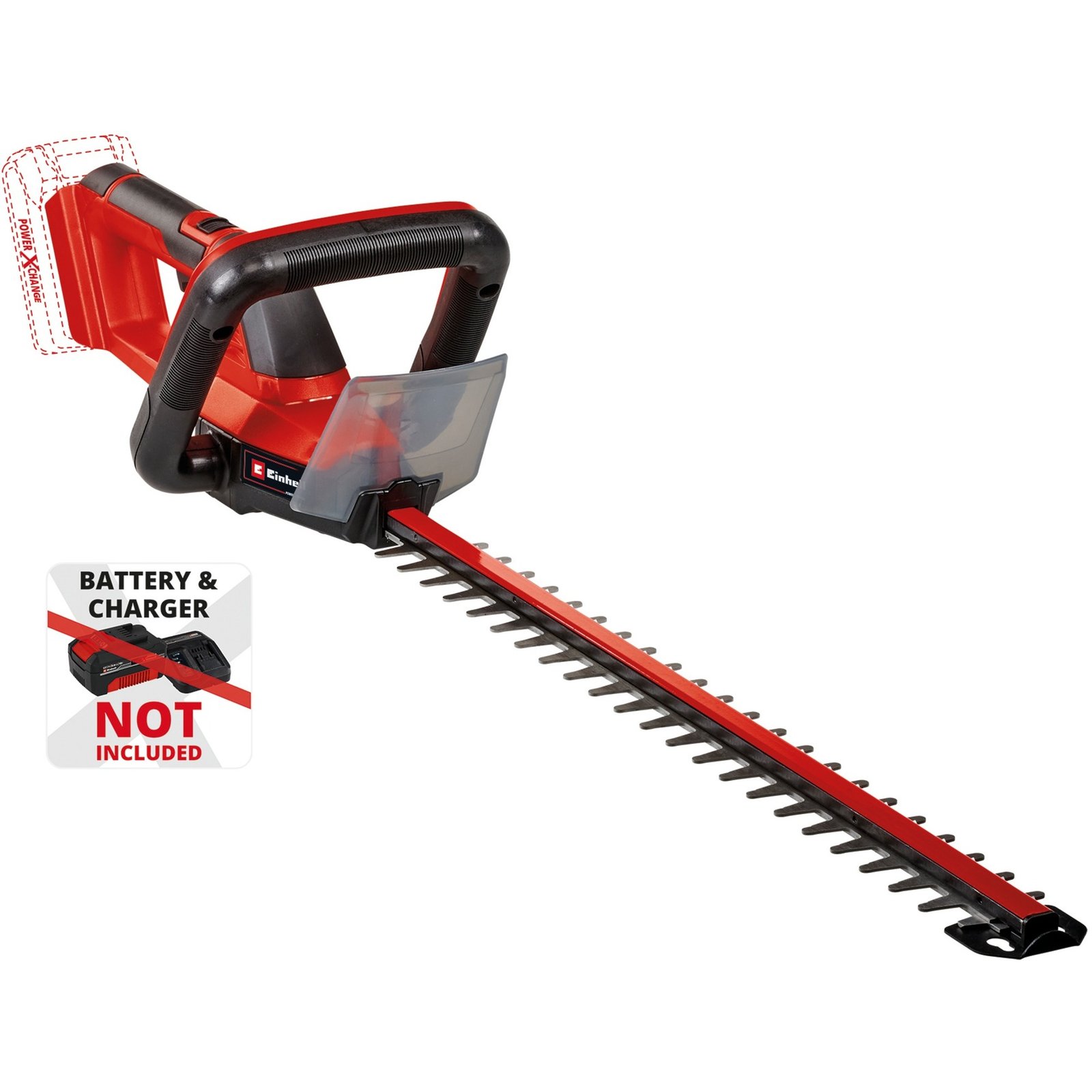 EINHELL Power X-Change Akku-Heckenschere GC-CH 18/50 Li-Solo Rojo