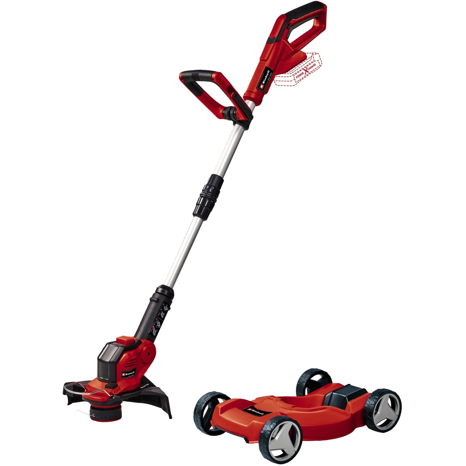 EINHELL Power X-Change Akku-Rasentrimmer GE-CT 18/28 Li TC - Solo Rojo