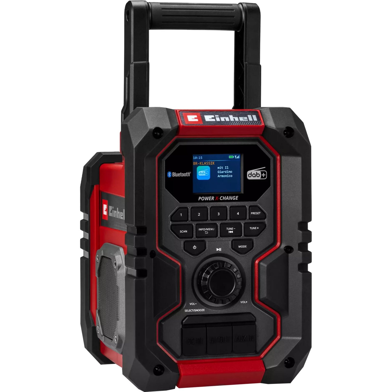 EINHELL TE-CR 18 Li DAB+/FM/BT - Solo Rojo