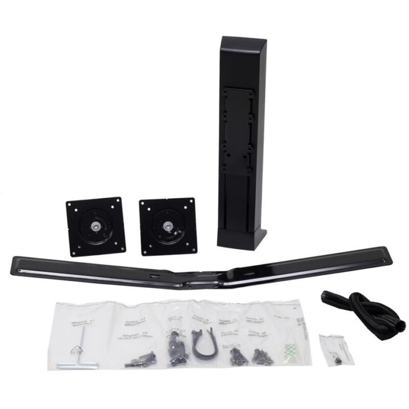 Ergotron WorkFit Dual-Monitor-Kit Negro