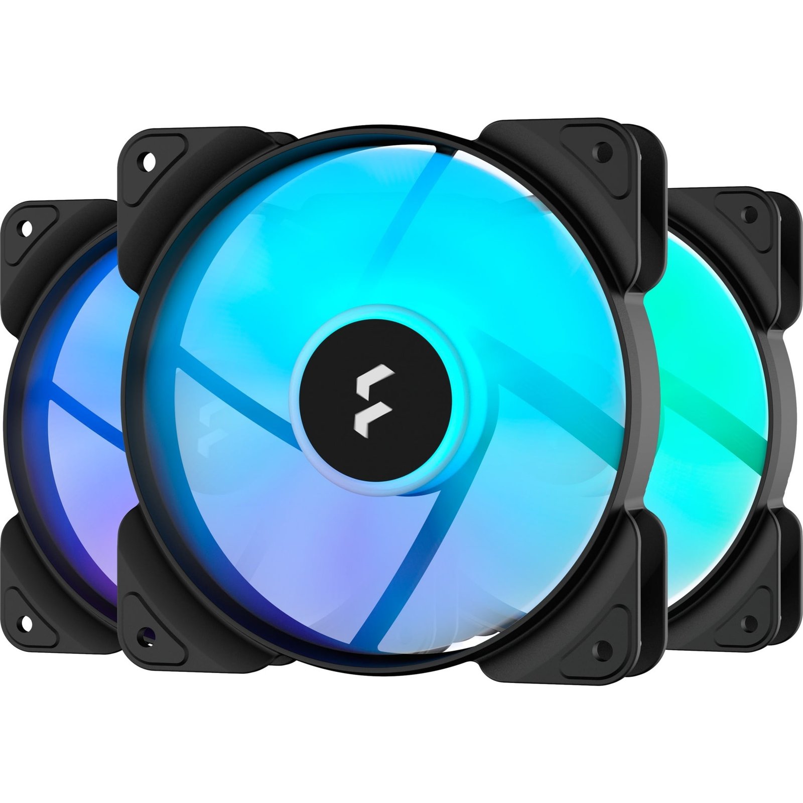 Fractal Design Aspect 12 RGB PWM Black Frame 3er Negro
