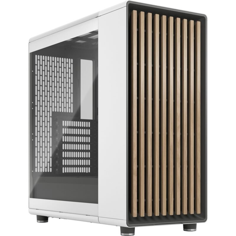 Fractal Design North Chalk White TG Clear Blanco