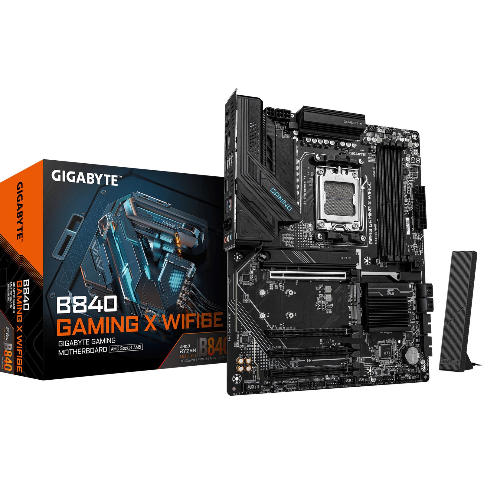 GIGABYTE B840 GAMING X WIFI6E Negro