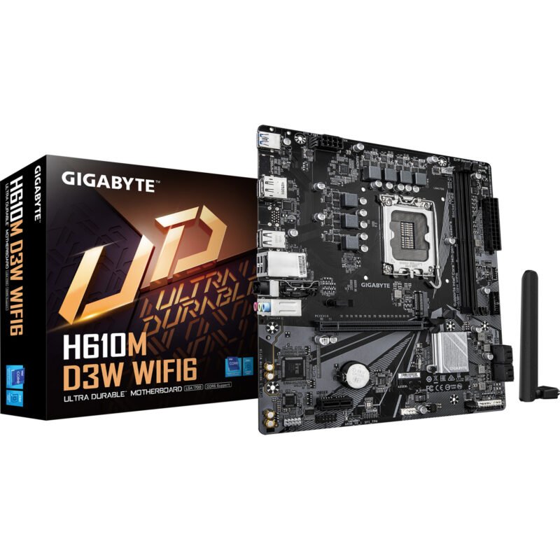 GIGABYTE H610M D3W WIFI6 Negro