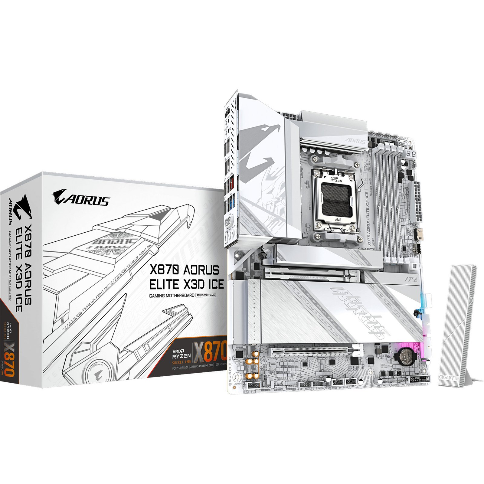 GIGABYTE X870 AORUS ELITE X3D ICE Plata