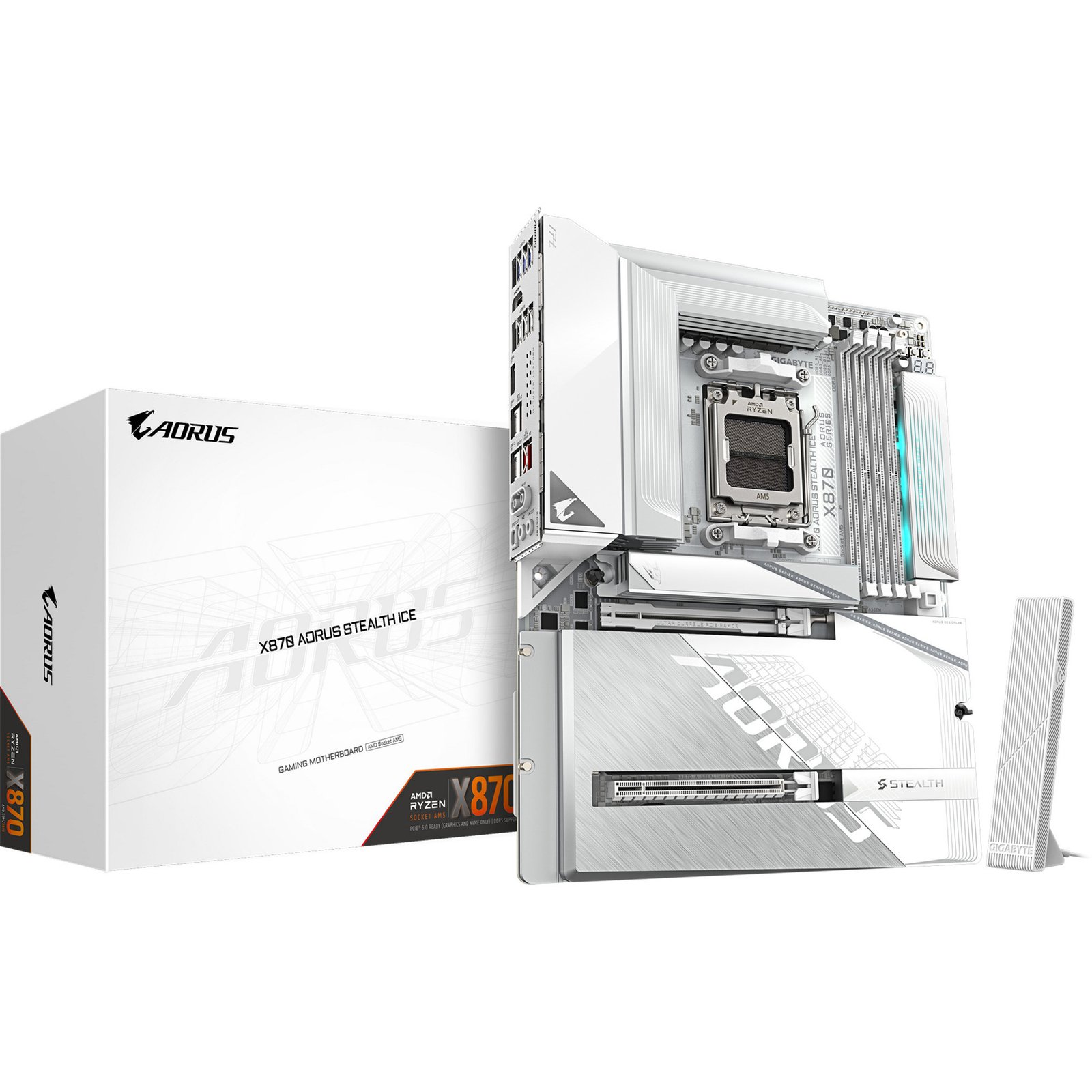 GIGABYTE X870 AORUS STEALTH ICE Plata
