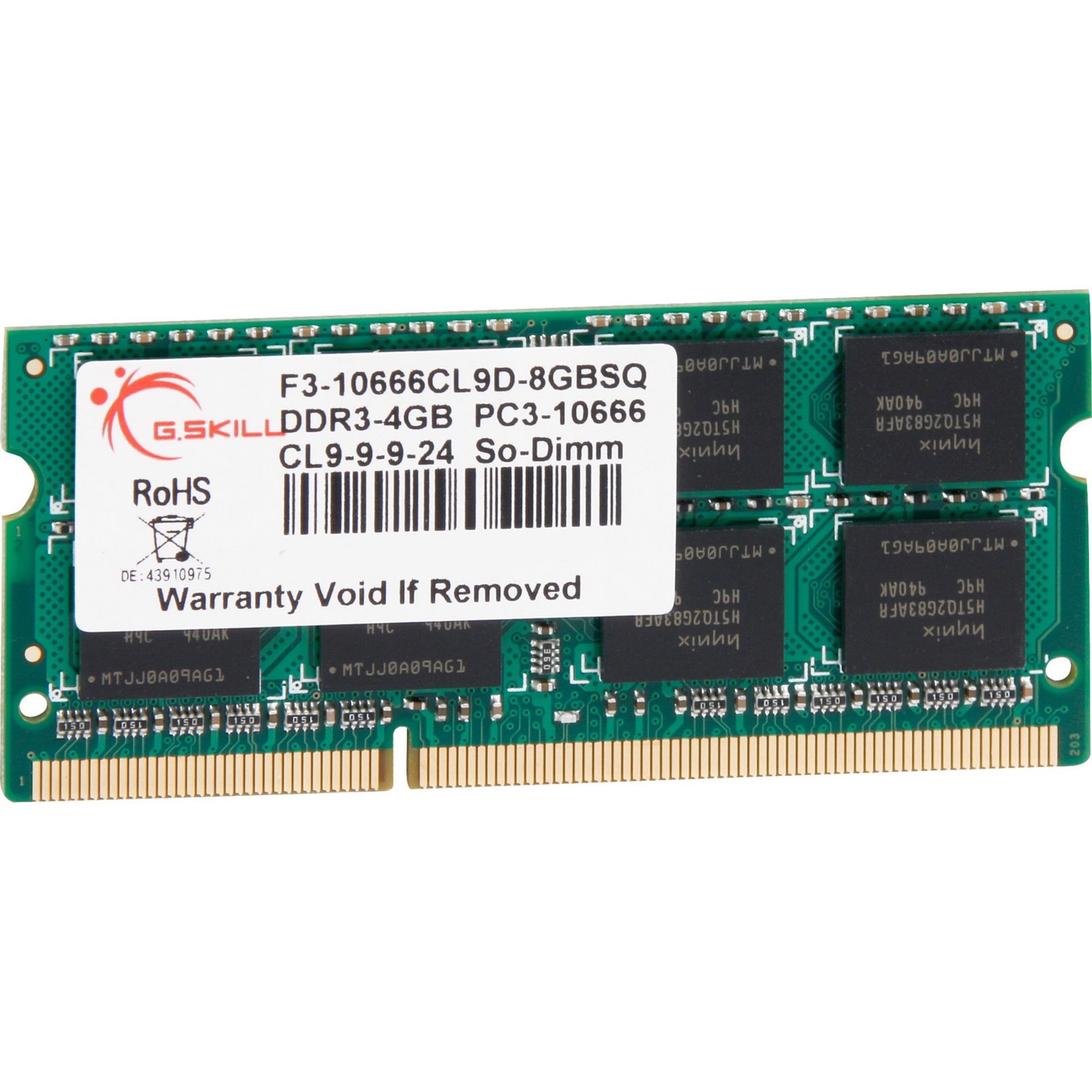 G.Skill SO-DIMM DDR3-1066, 4 GB