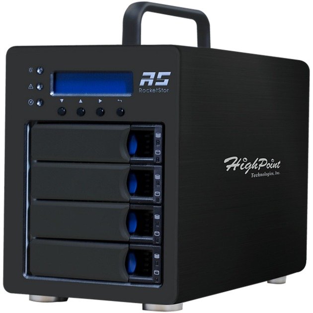 HighPoint RocketStor 6434S External SAS/SATA JBOD Tower Negro