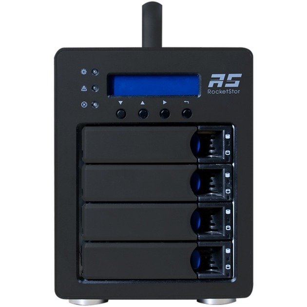 HighPoint RocketStor 6434TS External SAS/SATA RAID Tower Negro - Imagen 2