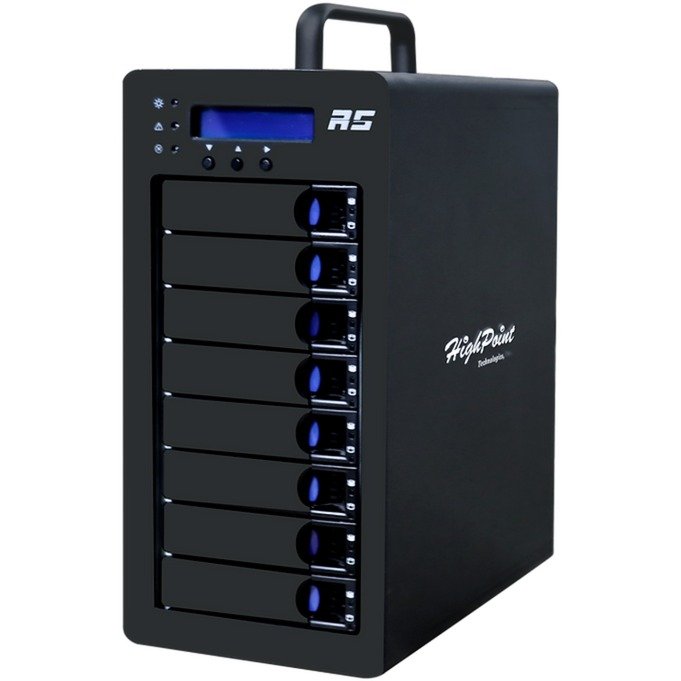 HighPoint RocketStor 6438S External SAS/SATA JBOD Tower Negro