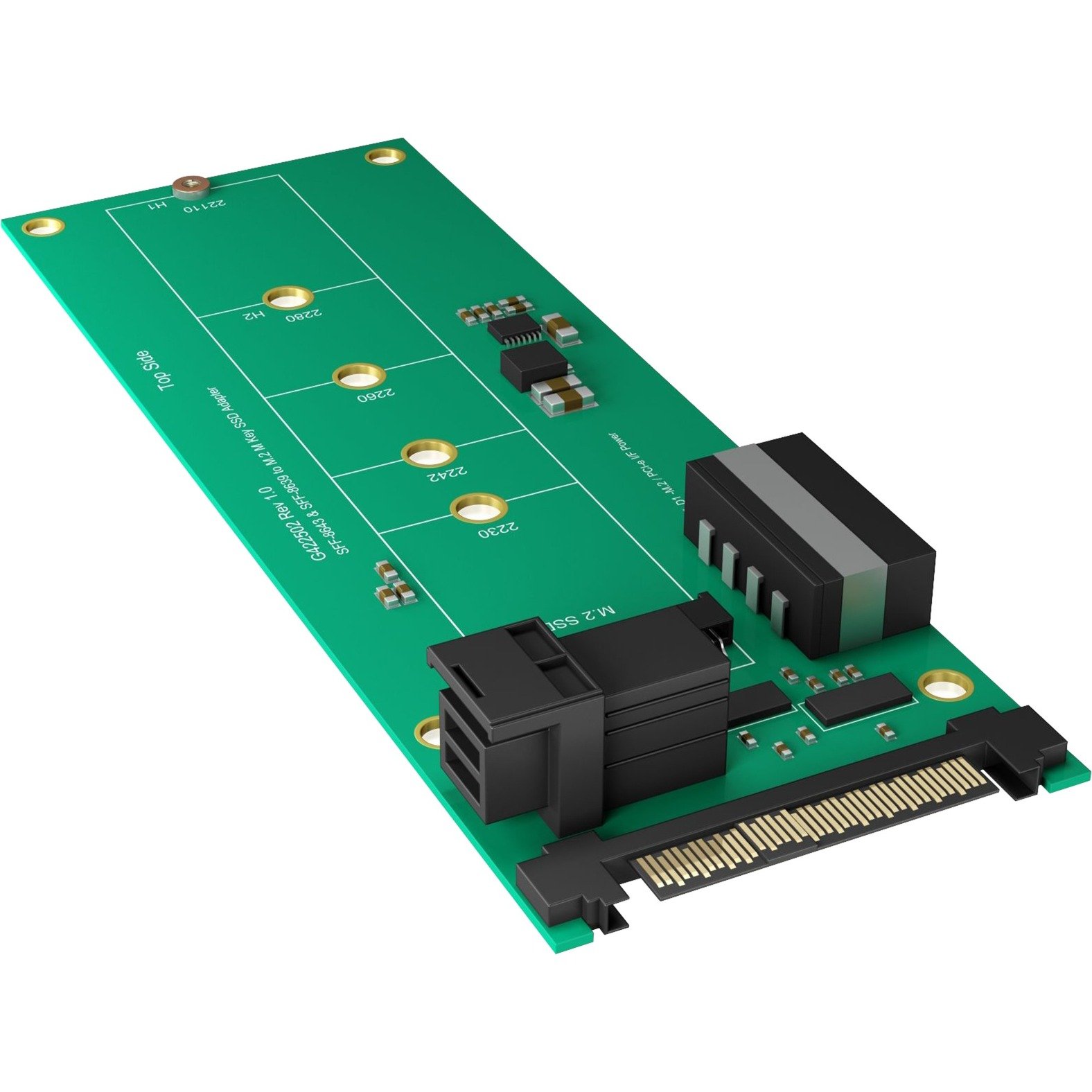 ICY BOX IB-M2B02 Konverter Platine Verde