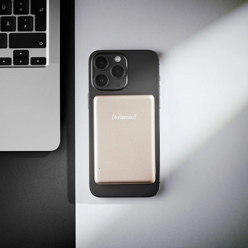 Intenso Magnetic Wireless batería externa MW5000 Champagner Dorado