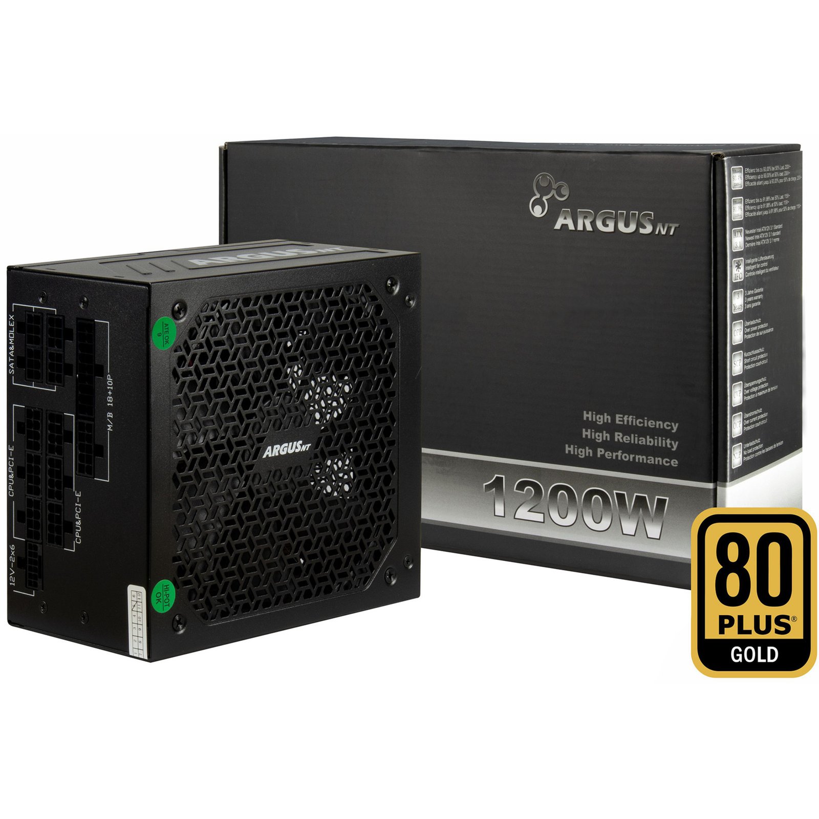 Inter-Tech HA-1200BA4 Negro
