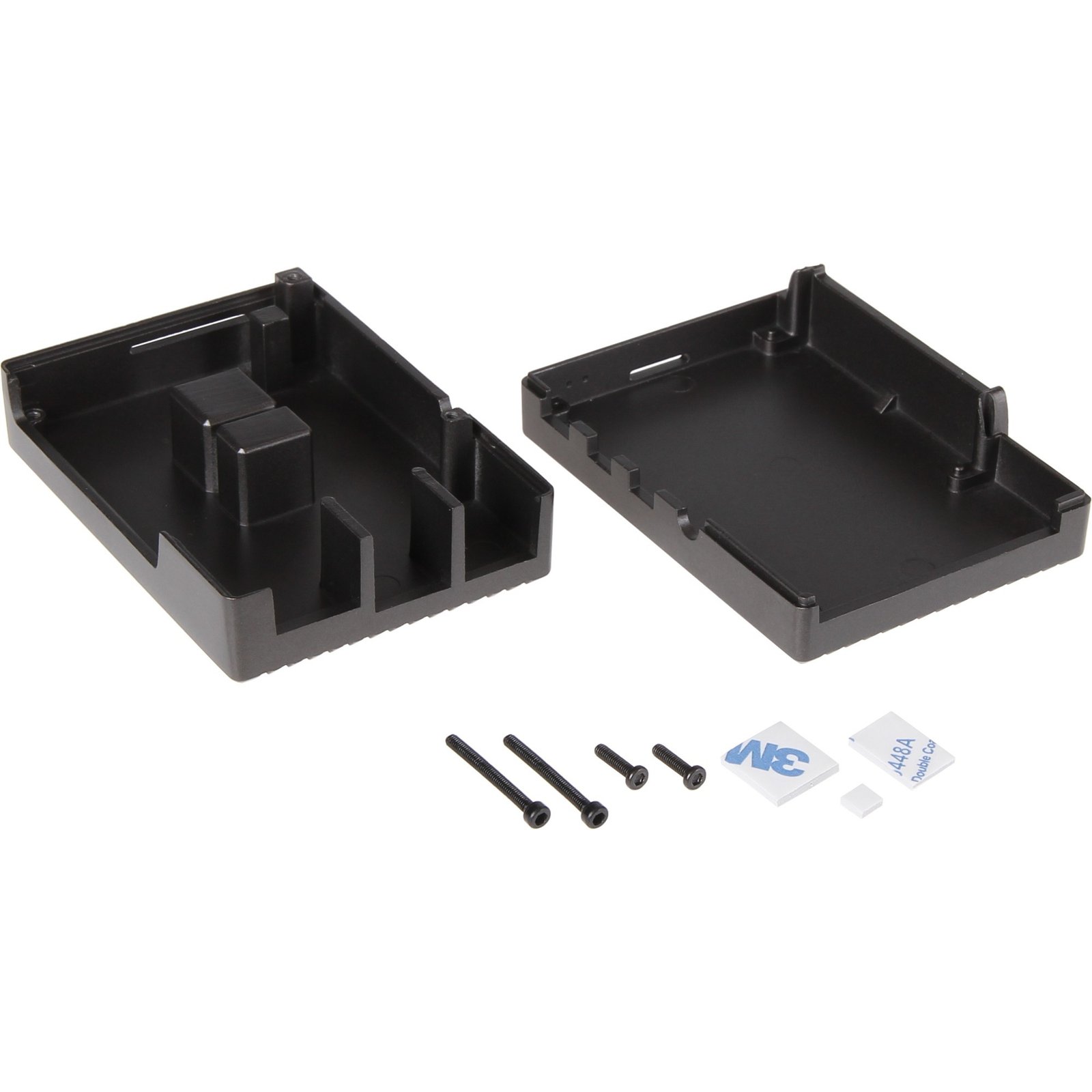 Joy-IT Aluminiumgehäuse para Raspberry Pi 4 B Negro