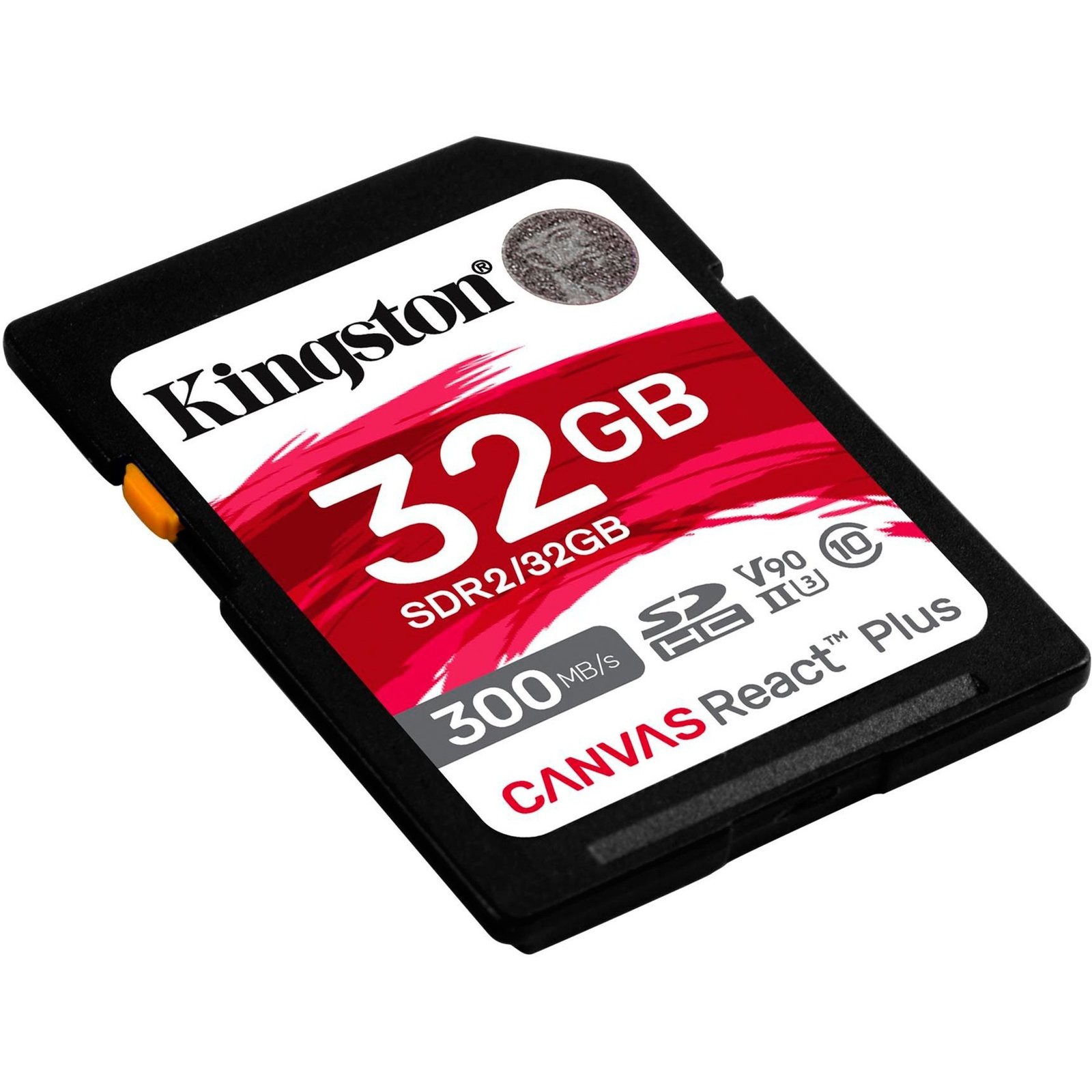 Kingston Canvas React Plus SDHC Negro, 32 GB