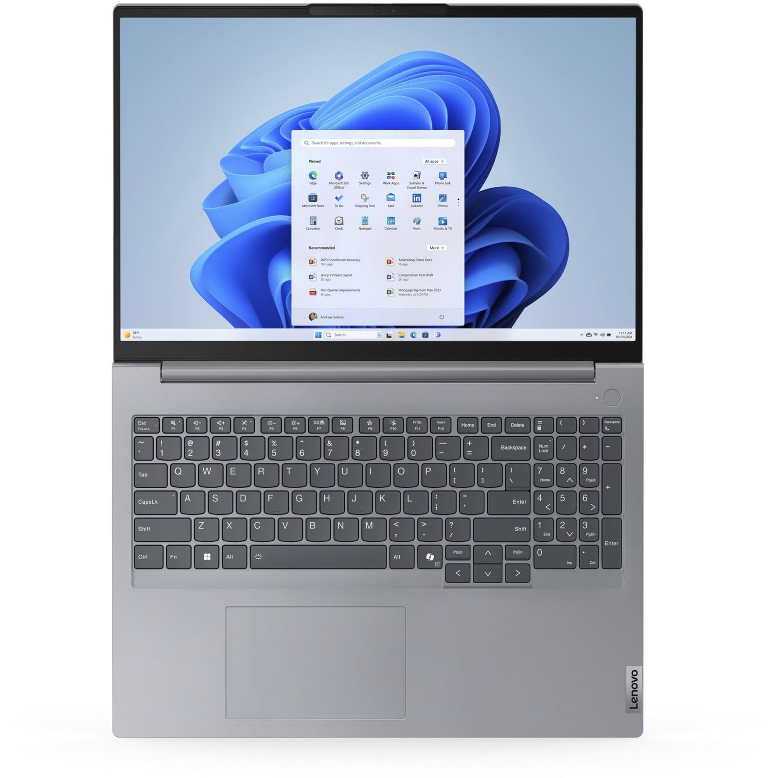 Lenovo ThinkBook 16 G7 ARP (21MW007VGE) Gris, 1 TB - Imagen 4