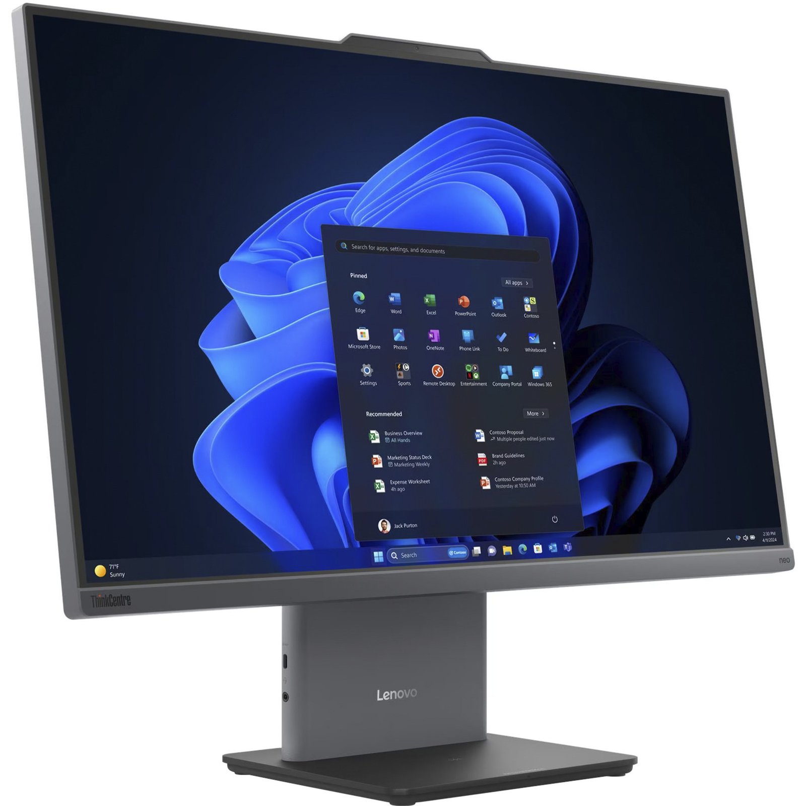Lenovo ThinkCentre neo 55a 24 Gen 6 (13F80008GE) Gris, 1 TB