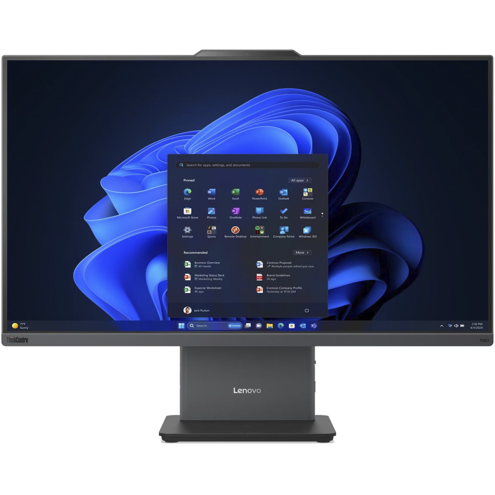 Lenovo ThinkCentre neo 55a 24 Gen 6 (13F80008GE) Gris, 1 TB - Imagen 2