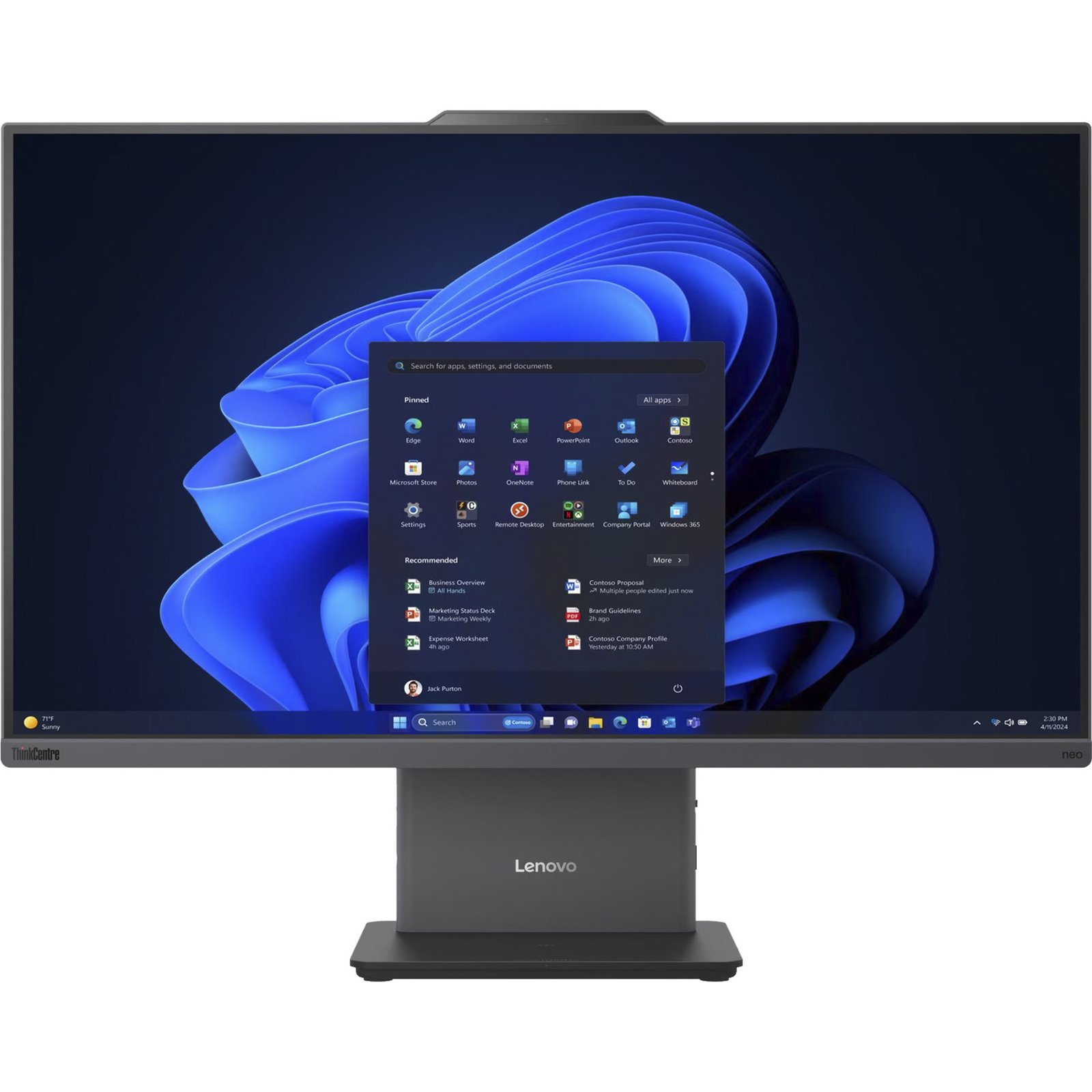 Lenovo ThinkCentre neo 55a 24 Gen 6 (13FA000TGE) Gris, 512 GB - Imagen 2