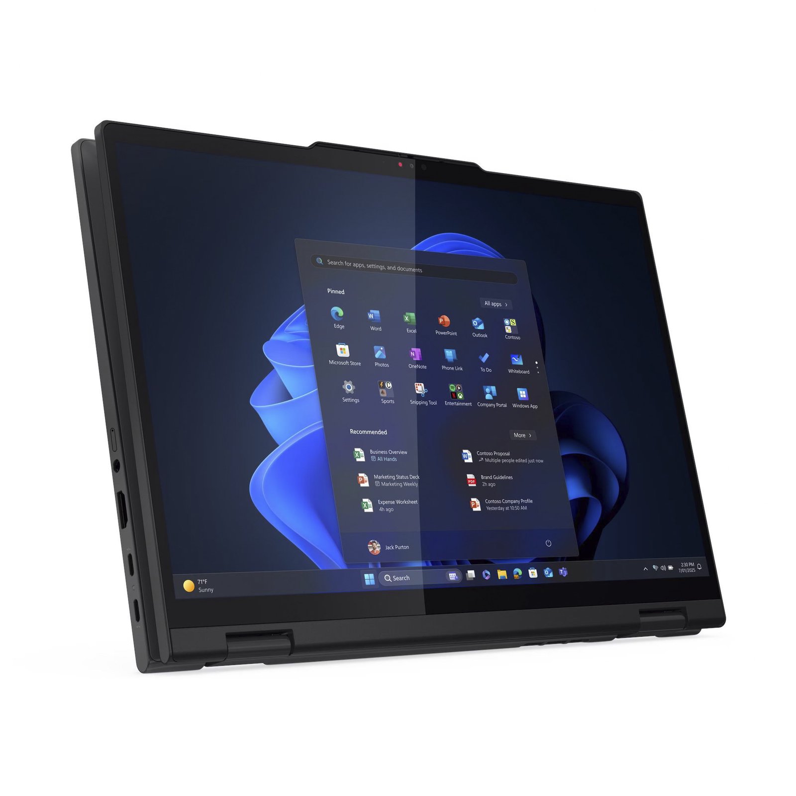 Lenovo ThinkPad T14s 2-in-1 G1 (21R3001WGE) Negro, 512 GB - Imagen 2