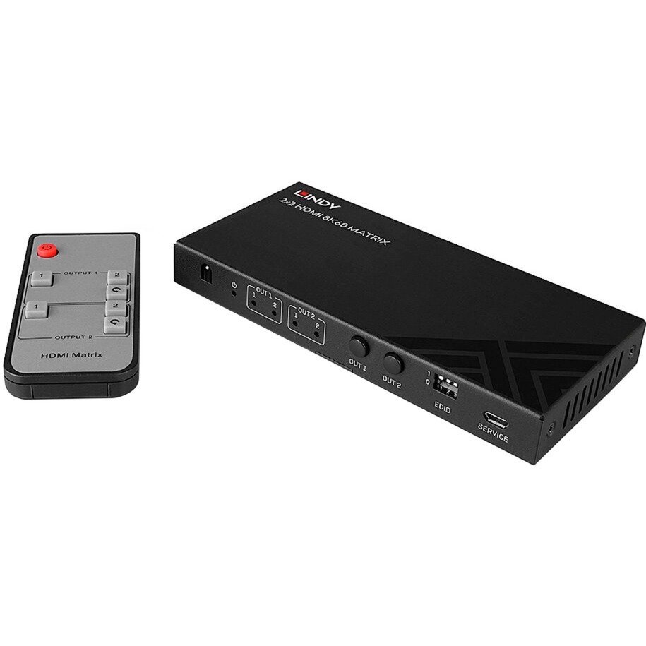 Lindy 2x2 8K60 Matrix HDMI Switch Negro