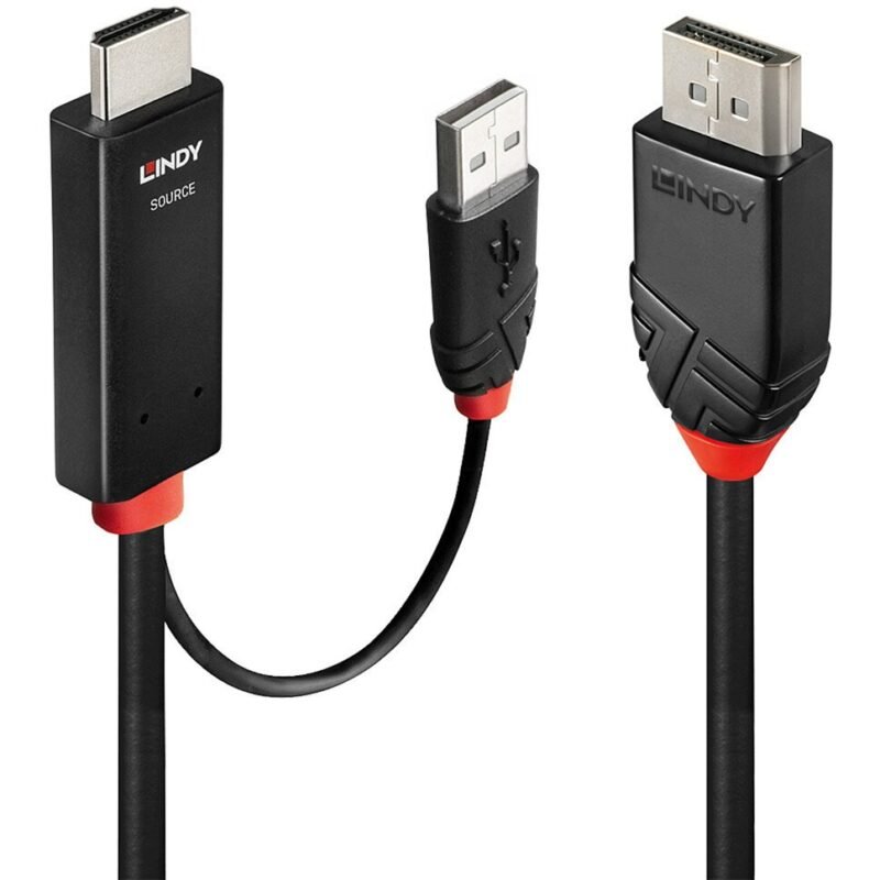 Lindy Adapterkabel HDMI > DisplayPort Negro
