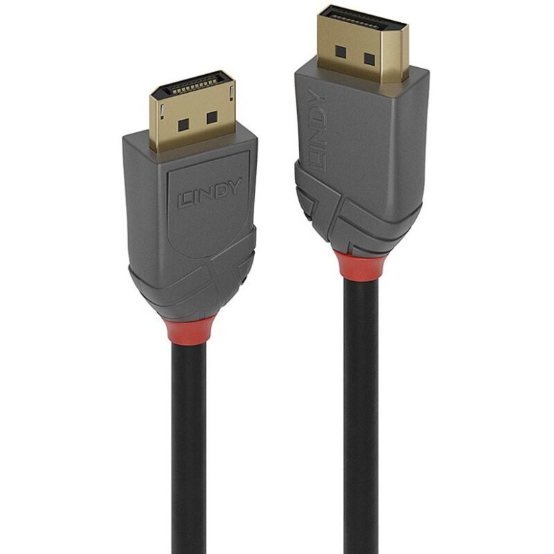Lindy DisplayPort 1.2 cable Anthra Line Negro