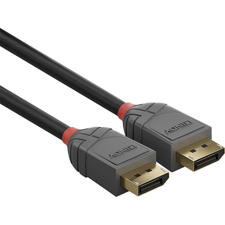 Lindy DisplayPort 1.2 cable Anthra Line Negro