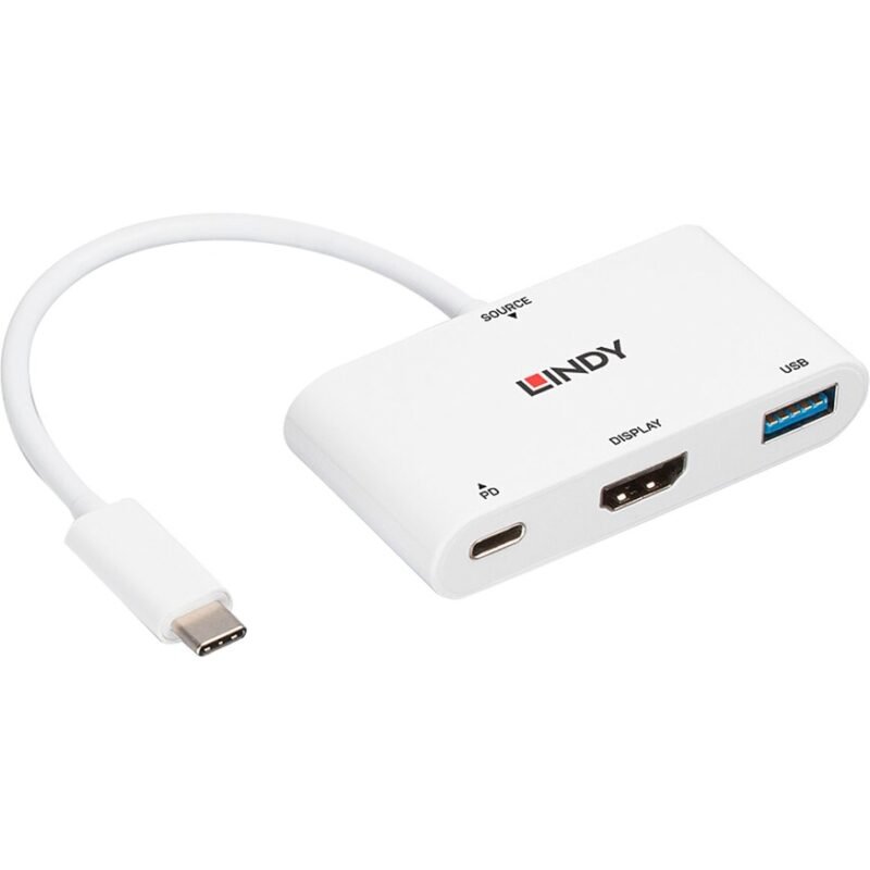 Lindy USB 3.2 Gen 1 Multiport-Hub Blanco