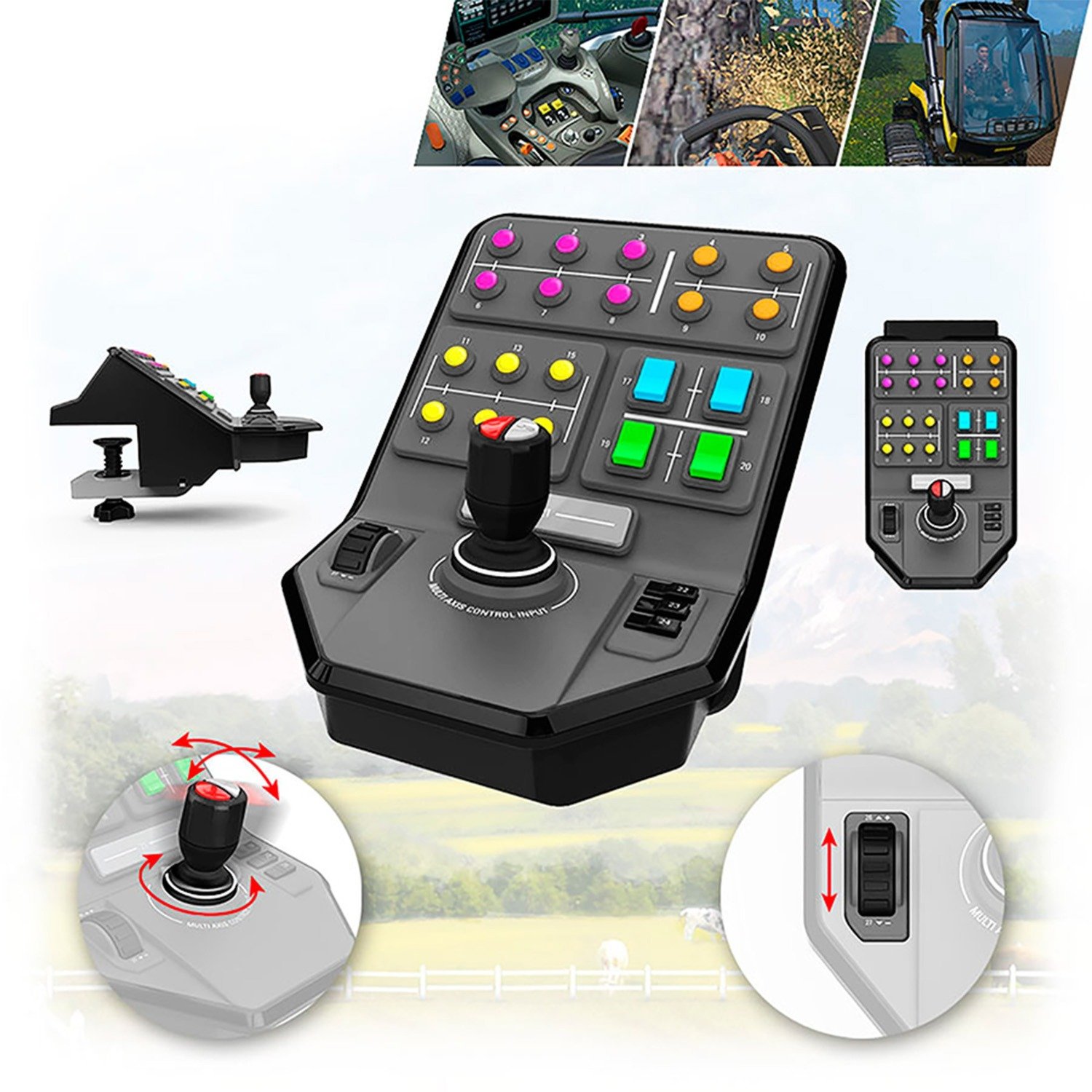 Logitech G Saitek Farm Sim Vehicle SidePanel