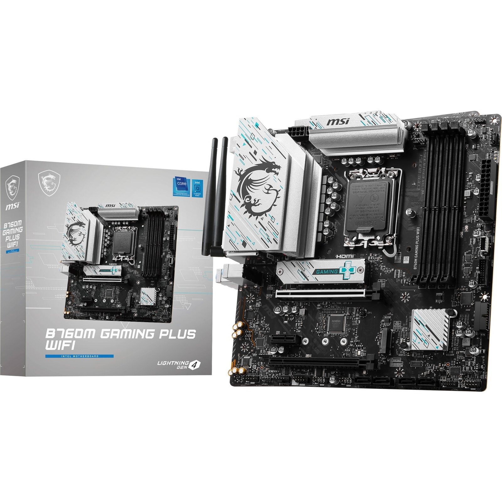 MSI B760M GAMING PLUS WIFI Negro