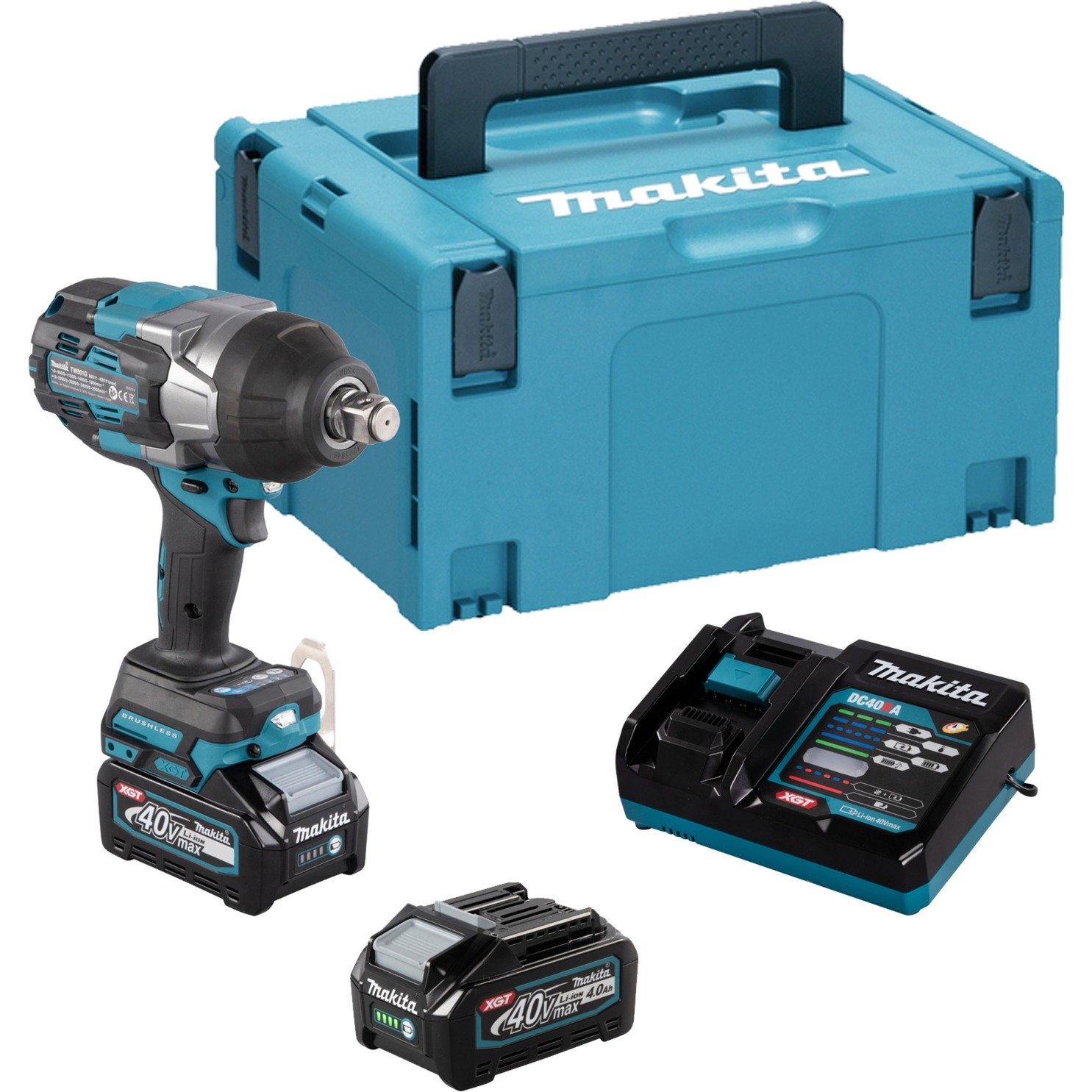 Makita Akku-Schlagschrauber TW001GM201 XGT Azul