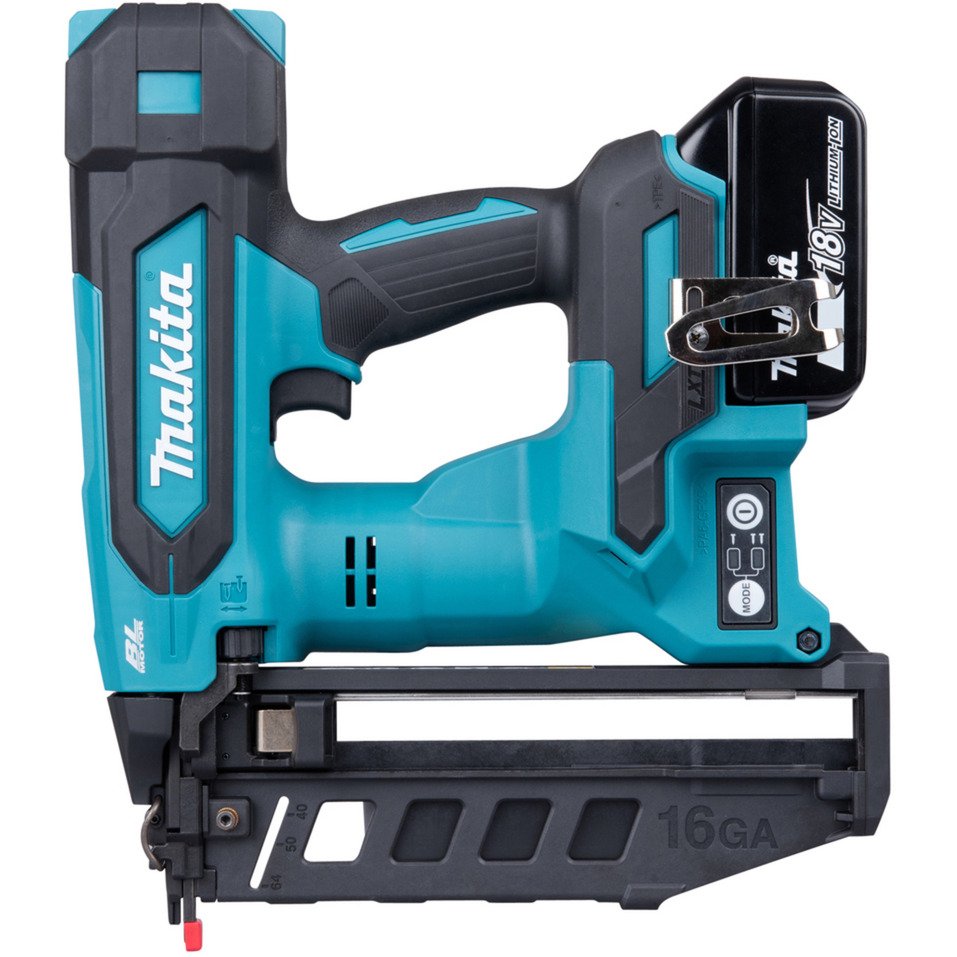 Makita Akku-Stauchkopfnagler DBN601Z Azul - Imagen 5