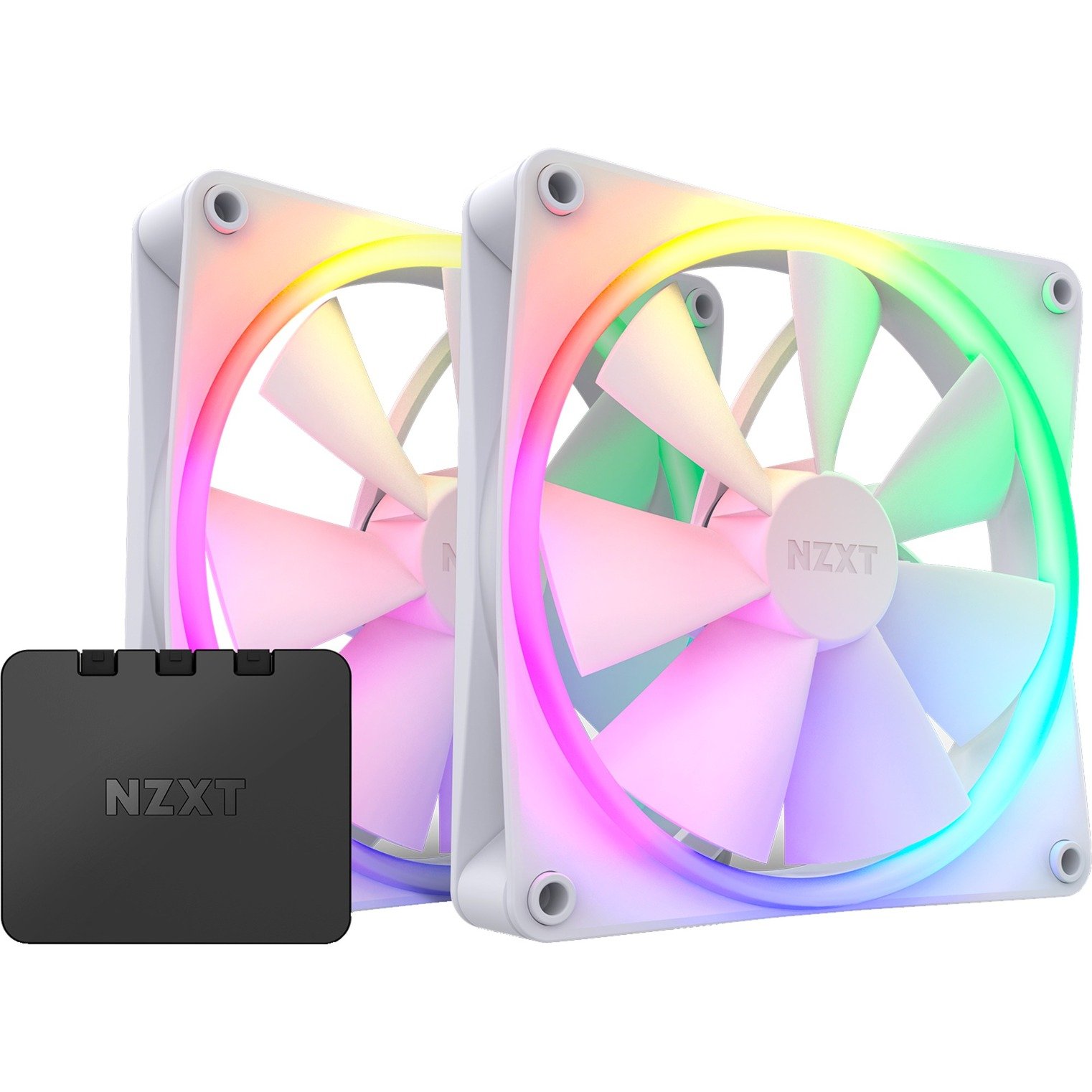 NZXT F140 RGB DUO Twin 140x140x25 Blanco