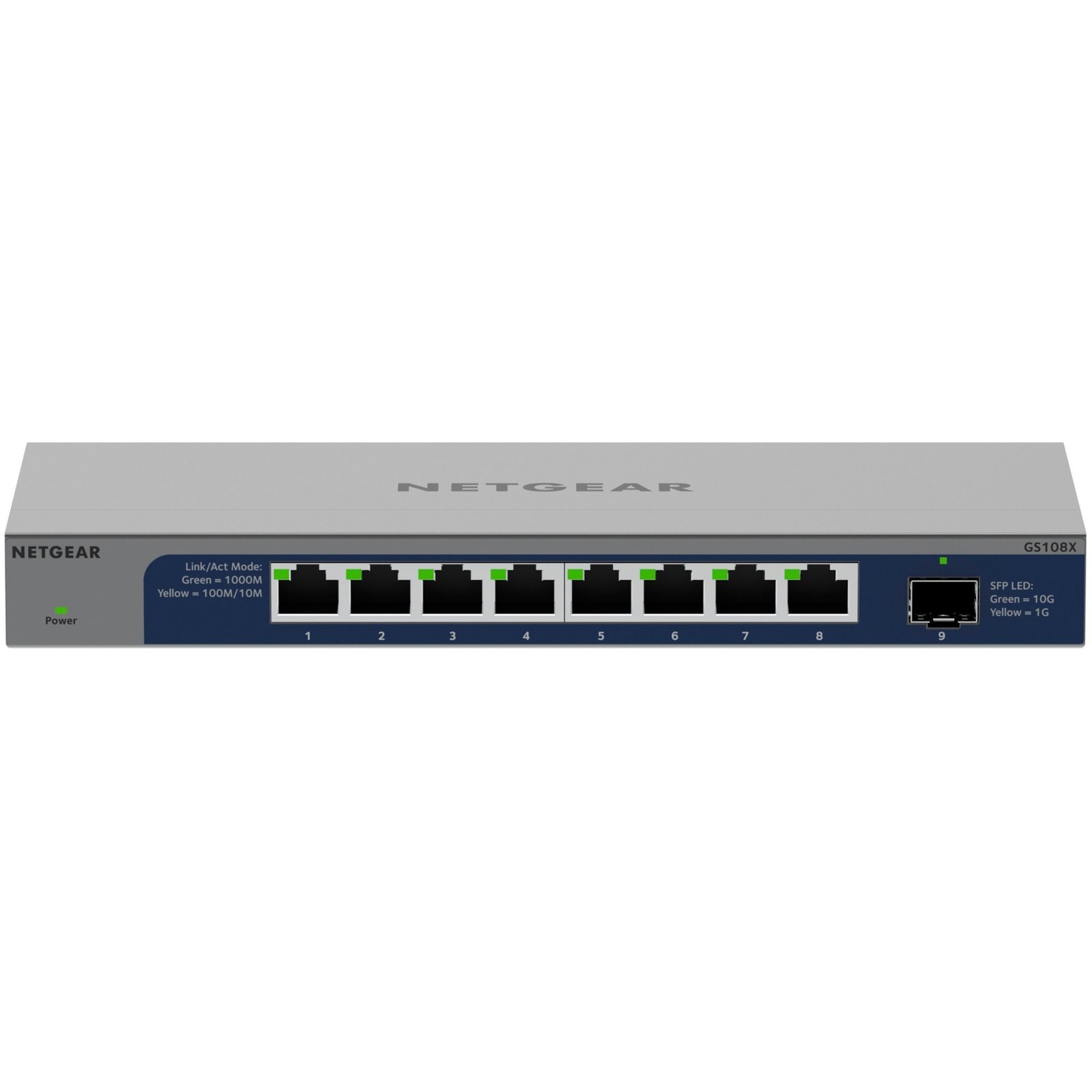 Netgear GS108X UNM/8x1G/1x SFP+, 10 GB