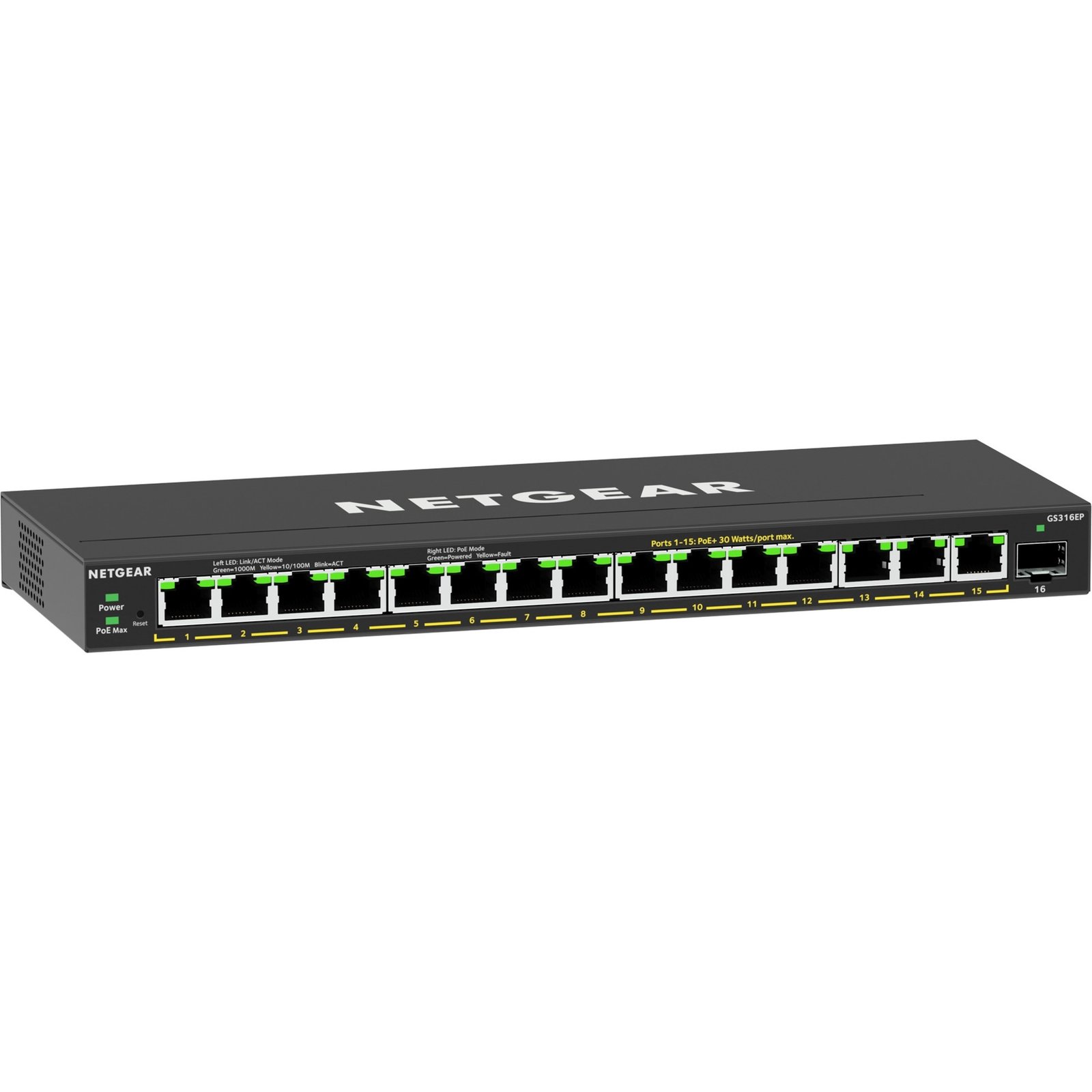 Netgear GS316EP Negro