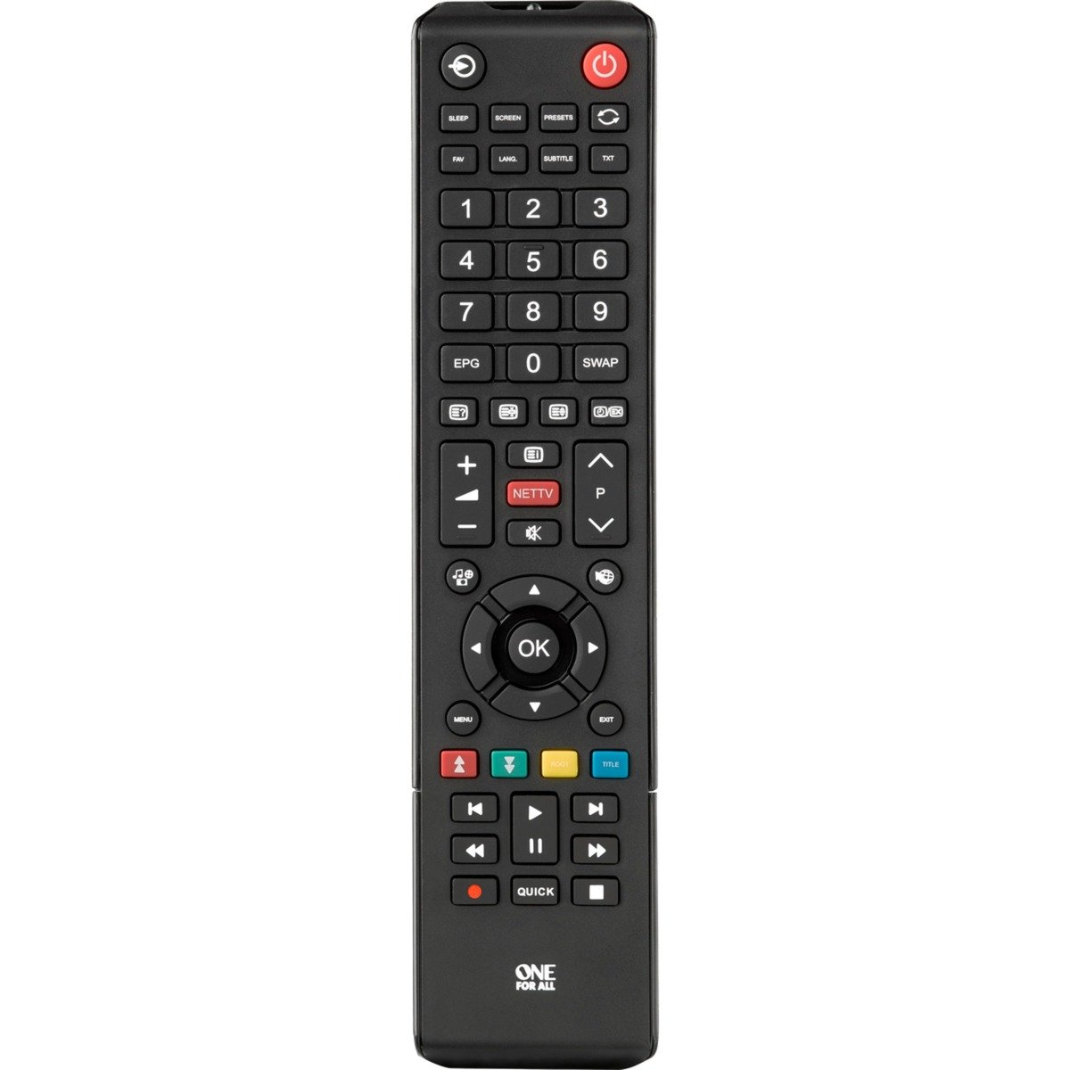 One for all Toshiba TV Ersatzfernbedienung Negro