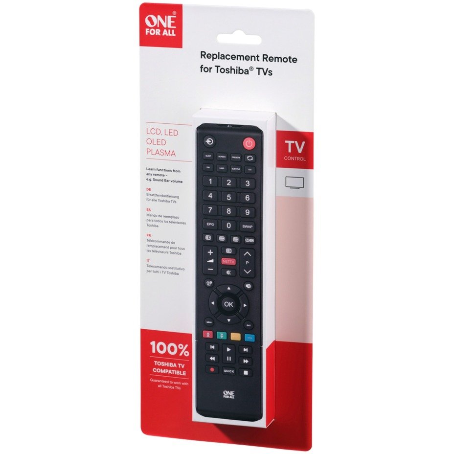 One for all Toshiba TV Ersatzfernbedienung Negro - Imagen 4