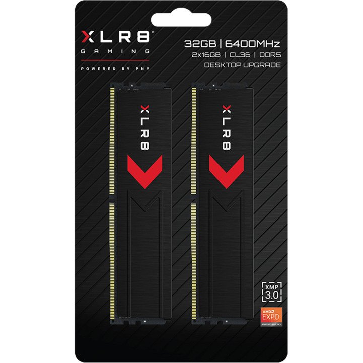PNY DIMM DDR5-6400 (2x ) Kit doble Negro, 32 GB - Imagen 5