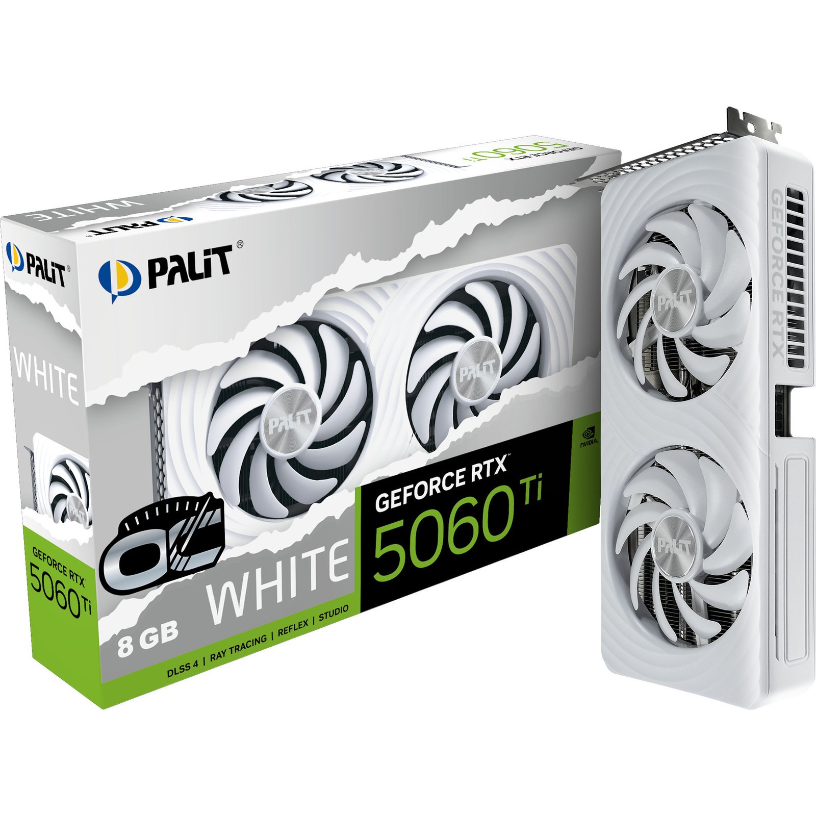 Palit GeForce RTX 5060 Ti OC WHITE Blanco, 8 GB