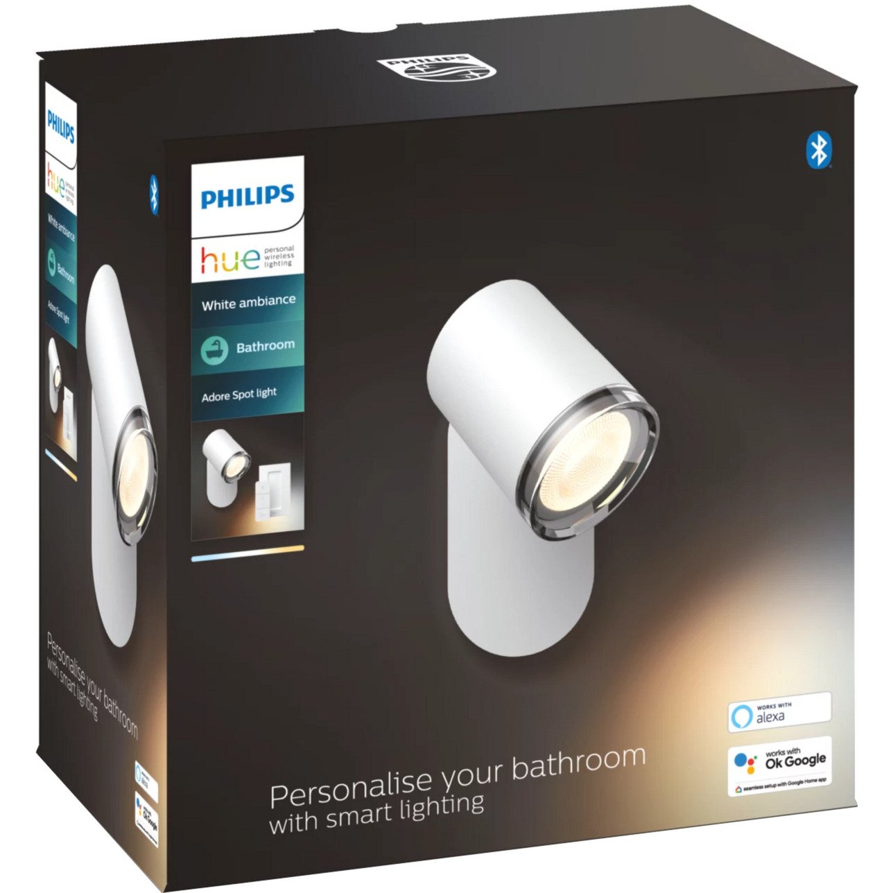 Philips Hue White Ambiance Adore Badezimmer Spot Blanco