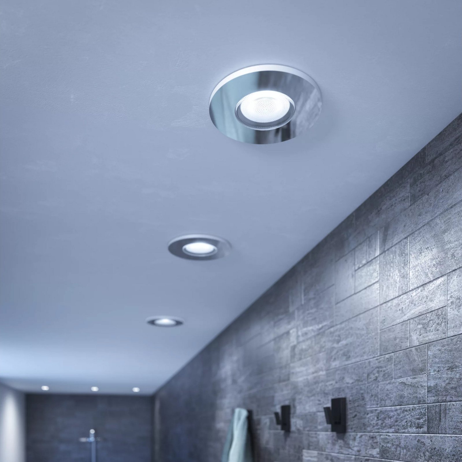 Philips Hue White Ambiance Adore Bathroom Einbau- y Einlege-Downlight Plata - Imagen 5