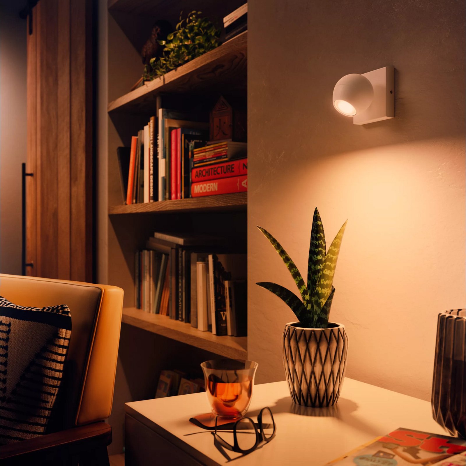 Philips Hue White Ambiance Buckram Einzelspot Blanco - Imagen 4
