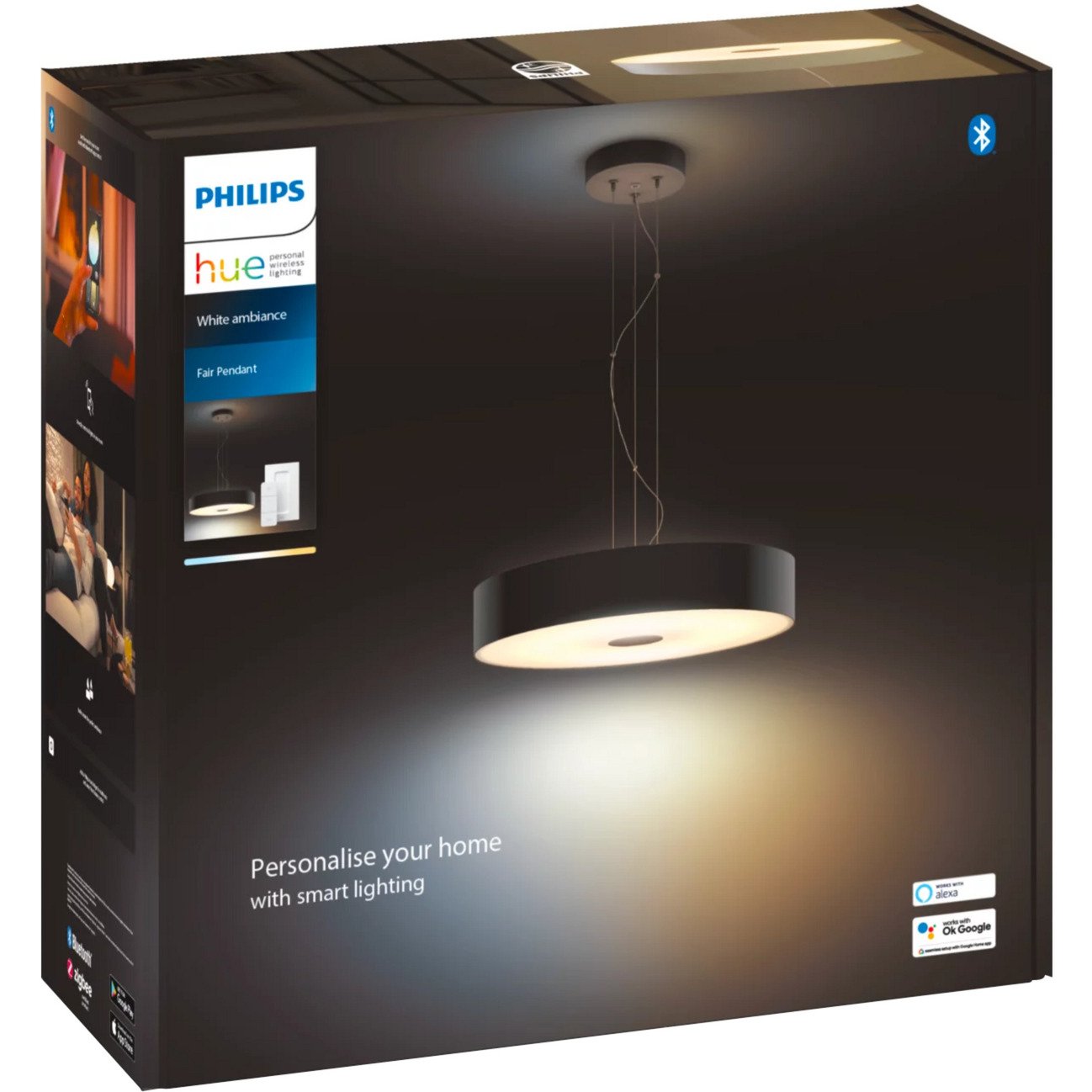 Philips Hue White Ambiance Fair Pendelleuchte Negro