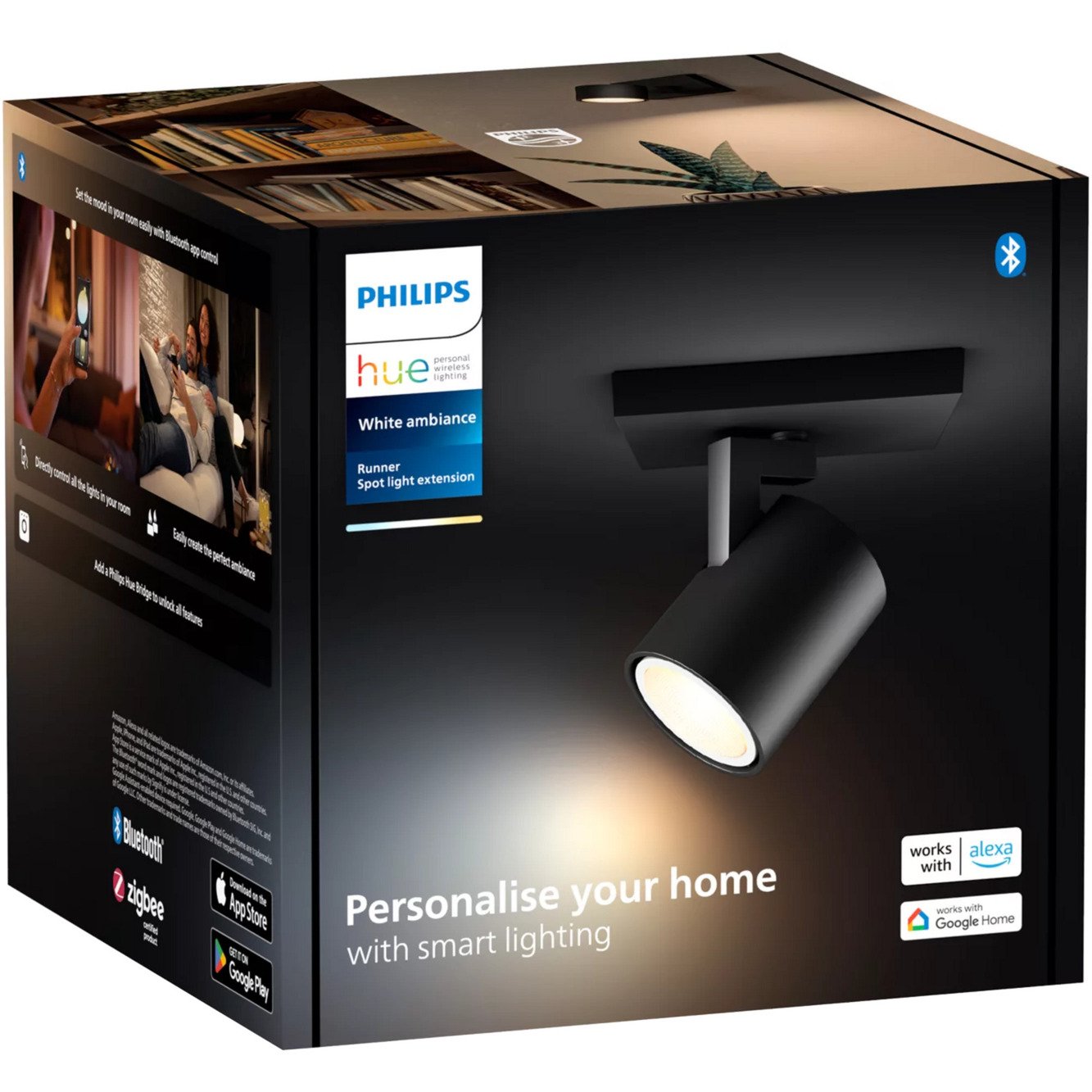 Philips Hue White Ambiance Runner Einerspot Negro