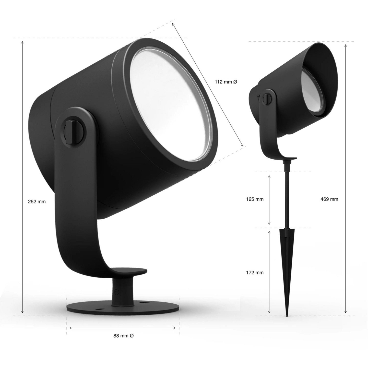 Philips Hue White & Color Ambance Lily XL Outdoor Spot Erweiterung Negro - Imagen 5