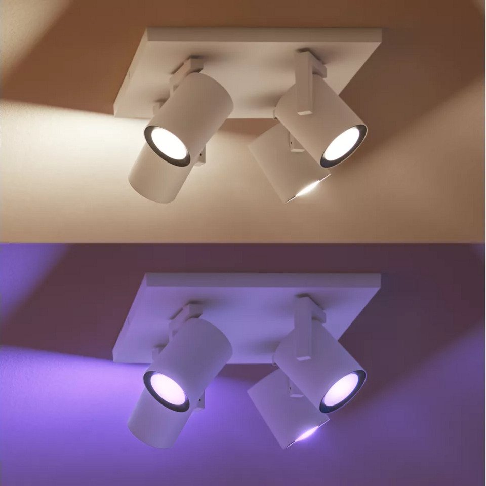 Philips Hue White & Color Ambiance Argenta 4er-Spot Blanco - Imagen 5
